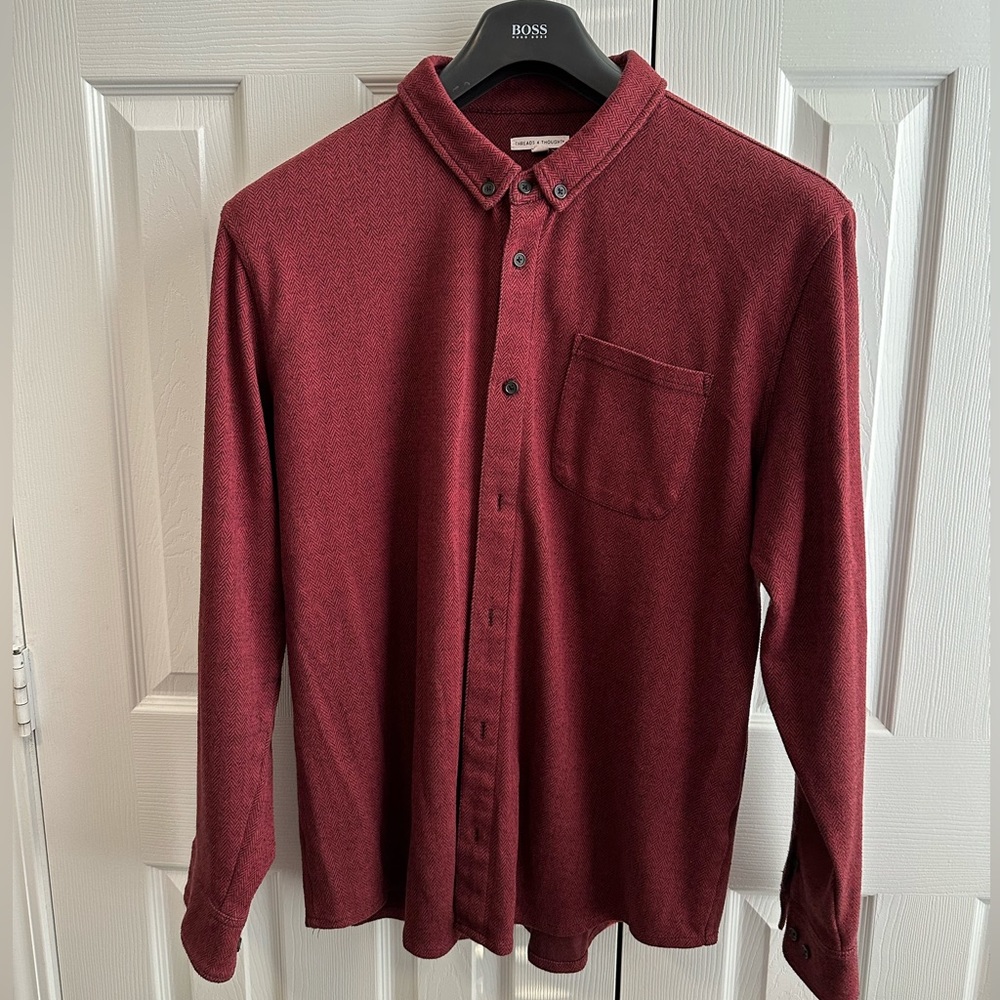 Men’s Flannel Herringbone Shirt Jacket